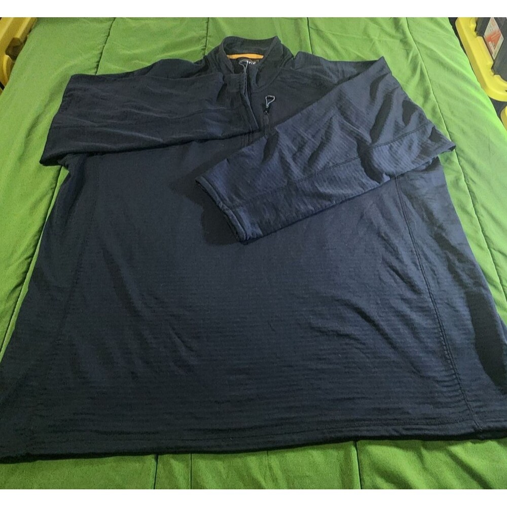 Orvis 1/4 Zip Pullover Horseshoe Hills Athletic Men's Sweater Black Size XXL - Picture 9 of 10